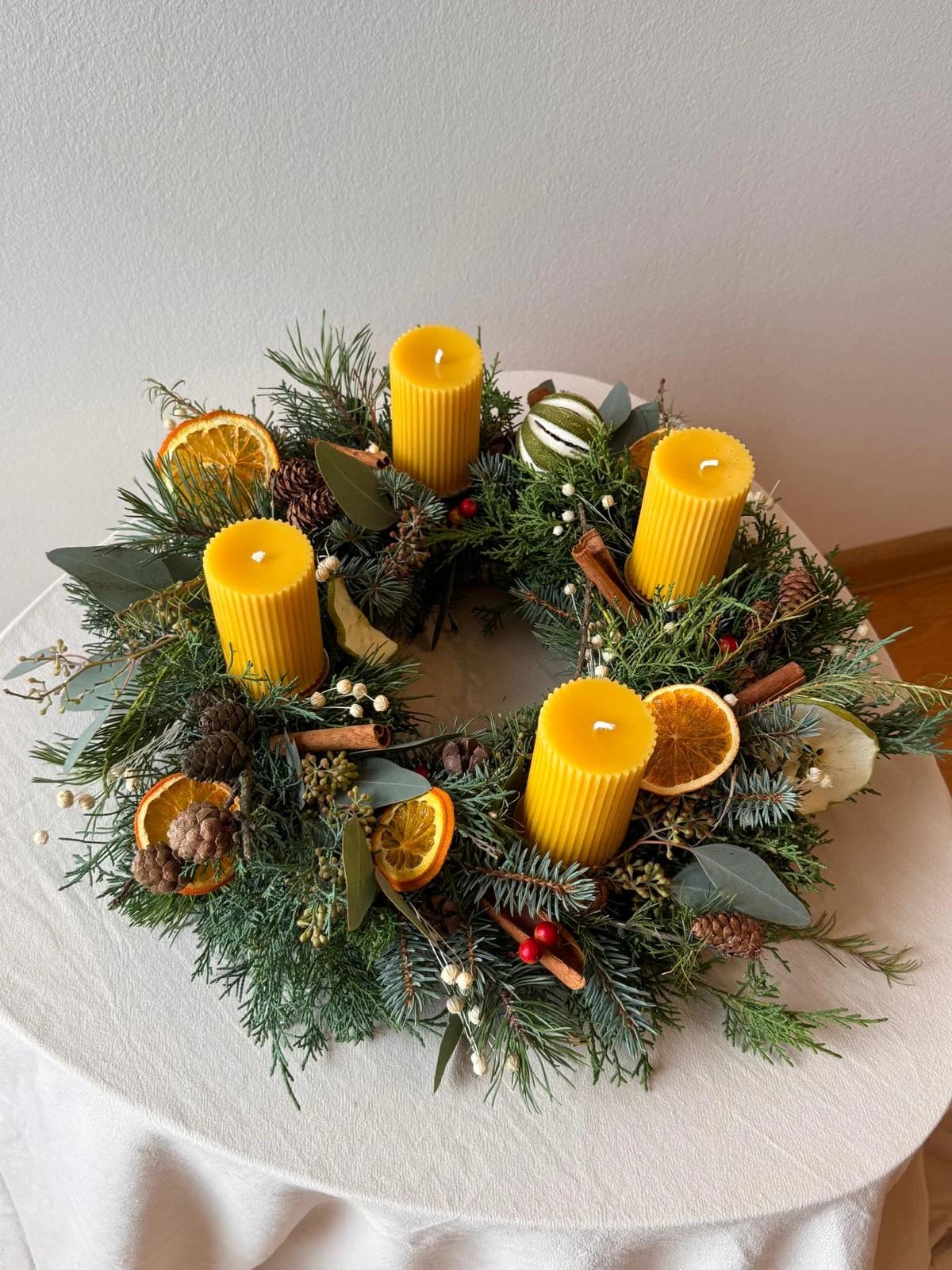 Adventní věnec – přírodní